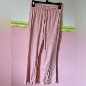 Light pink velour pants